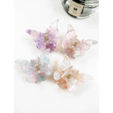 Marble Tortoise Acrylic Butterfly Hair Claw Clip