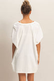Oversized V-Neck Mineral Washed Top