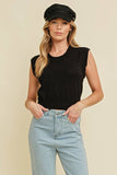 Women's Rib Neck Knit Sweater