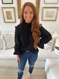 Molly Mock Neck Blouse