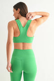 Venice Cloud Light Square Neck Sports Bra