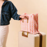 The Everyday Quilted Tote Bag-Petal Parade Pink