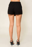 Elastic High Waisted Techno Crepe Skort 9