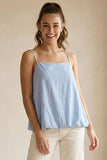 Billowy Cami Top With Bubble Hem