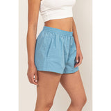 Mid Waist Nylon Shorts