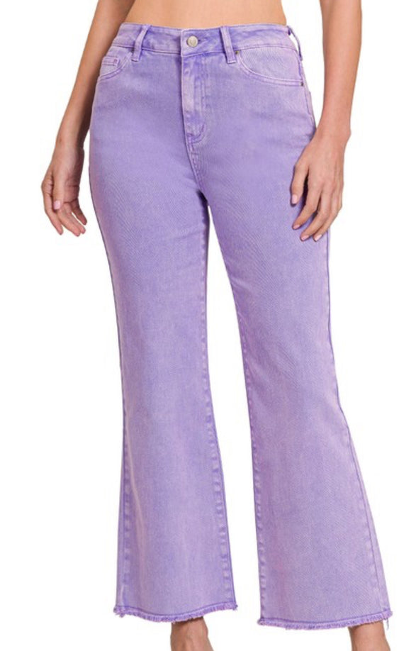 Lavender Button Up Jeans