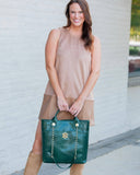 Kinzley Tote Hunter Green EC