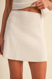 IST6664 HIGH NECKLINE ASYMMETRIC HEM SLEEVELESS SWEATERSET
