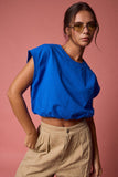 PT17889 Emma Loose Fit Bubble Hem Top