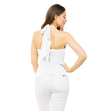 Shirred Halter Neck Top