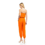Strapless Elastic Banded Jumpsuit