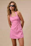 HALTER NECK MINI DRESS