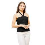 Shirred Halter Neck Top