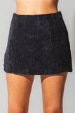 LP81303-Low waist corduroy skort