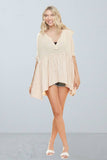 OVERSIZED MINERAL WASHED FLARE TOP - RET3482