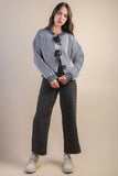 NP70730-Leopard Printed Marine Straight Pants
