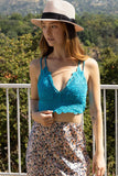 Double Strap Padded Crochet Lace Bralette
