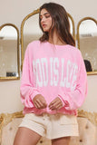 T1770-GOD | 'GOD IS LOVE' Print Oversized Graphic Top