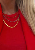 TWO TONED LAYERED NECKLACE