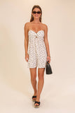 Floral Twist Bandeau Mini Dress