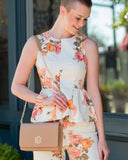 Bryn Clutch/Crossbody Woven Tan