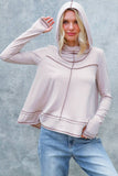 HOODIE LONG SLEEVE THUMBHOLE FRENCH TERRY TOP