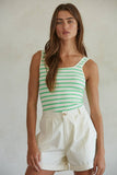 S1243N | Knit Nylon Spandex Seamless Ribbed Bodysuit