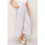 Linen High Waist Wide Leg Trousers