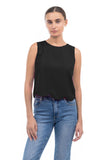 Scalloped Hem Top