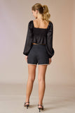 PP50073 - Scarlett Pearl Trimmed Shorts