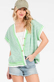 GINGHAM KNIT BUTTON UP CARDIGAN