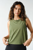 Pima Cotton Relaxed Side-Knot Tank