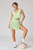 Serena Vest Top w/ Pleated Skirt Set