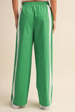 IP1467 SIDE LACE CONTRAST TRACK PANTS