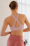 RECYCLED BUTTER CROSSBACK BRA TOP