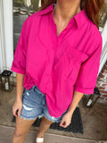 Pink Button Up Tunic