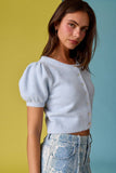 PC19323 Short Sleeve Button Front Cardigan