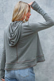 HOODIE LONG SLEEVE THUMBHOLE FRENCH TERRY TOP
