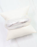 Arabella Bangle Bracelet Worn Silver