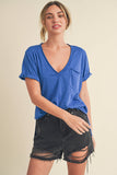 8286DK Zoie V-Neck Short Sleeve Top 5