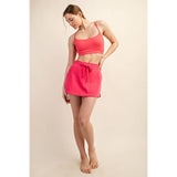 RECYCLED BUTTER Y BACK BRA TOP