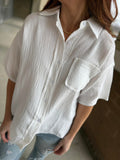 Grady White Button Up Top