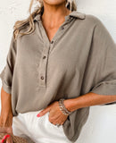 Taupe Collared Blouse