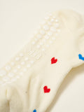 USA Mini Heart Petal Grip Sock, Pilates Socks
