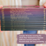 Selah by Mr. Pen New Testament Journal Set, 19 Books, NLT Translation, Bible Journaling, Softcover with Notes Space, Filament App Compatible