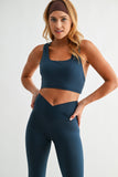 Venice Cloud Light Square Neck Sports Bra