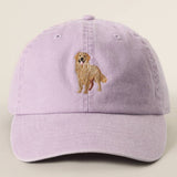 Golden Retriever Embroidered Pigment Dyed Baseball Cap