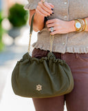 Whitley Gathered Bag Olive S