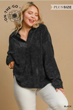 Black Chenille Pullover