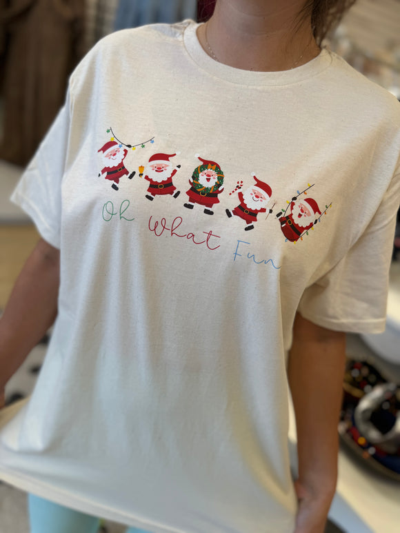 Oh What Fun Santa Tee